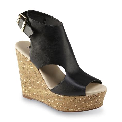 Women's Black Wedges 